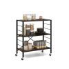 Multi-usage Foldable Shelving with Adjustable Shelves