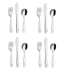 Exzact Children Flatware 12pcs Stainless Steel Kid Silverware - Dinosaur