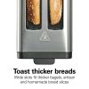 Hamilton Beach 2 Slice Toaster with Wide Slots, Bagel Function, Toast Boost, Stainless, New, 22997F