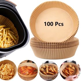 Air Fryer Disposable Paper Liner Non-stick Disposable Liners, 200PCS Air Fryer Disposable Paper Liners, 6.3In Round Air Fryer Parchment Paper (Option: 100pcs)