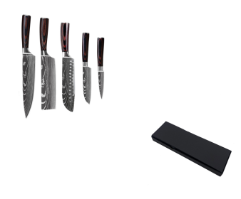 6 Piece Set 8 Piece Set 10 Piece Set Knife Chef's Knife Chef's Knife Kitchen Knife Cooking (Option: Gift box of 5piece set)