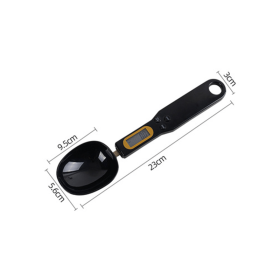 500g; LCD Electronic Digital Spoon Scale; Digital Measuring Spoon; Kitchen Scale Weighted Gram Spoon (Batteries Are Not Included) (Color: Black)