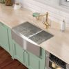 36 Inch Farmhouse Sink 18 Gauge Kitchen Sink Apron Front Double Bowl 50/50 Stainless Steel Sink